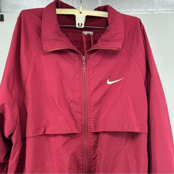 Men’s Vintage Nike Maroon Two-Piece Track Jacket and Pants Set Warmups Athletic - Picture 2 of 16